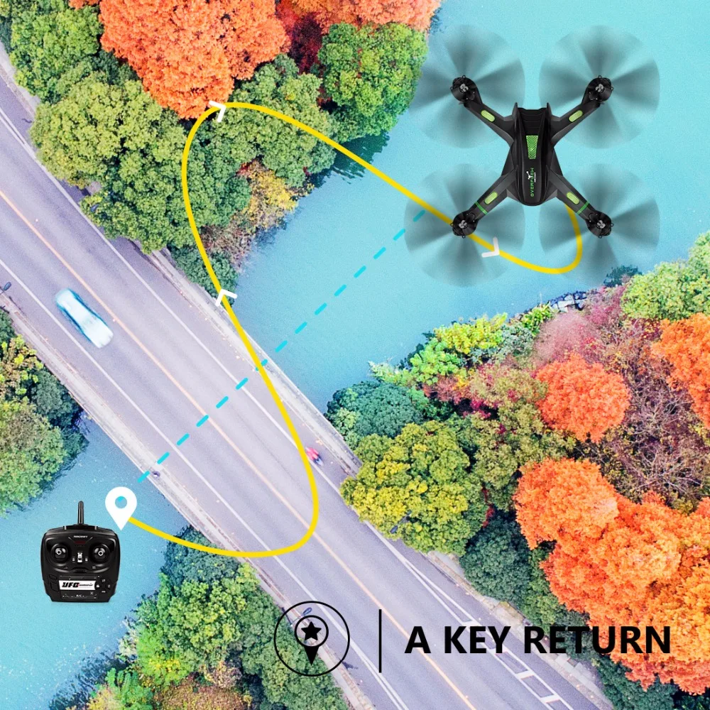 FPV Радиоуправляемый Дрон с Wi-Fi Камера живое видео Headless режим вертолет 2 4 ГГц