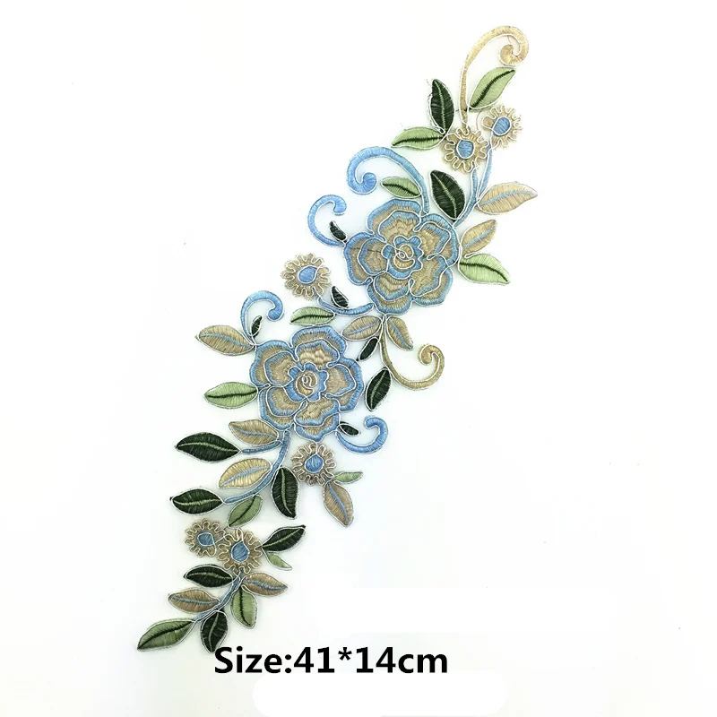 Изящная чистая пряжа цветок сливы вышивка аппликация нашивки модная одежда