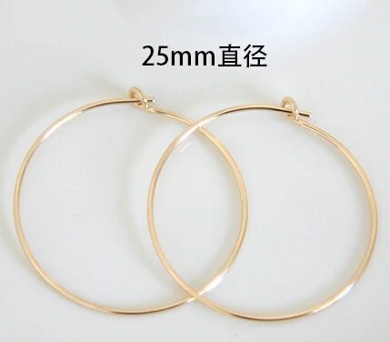 3 пары серьги из проволоки основание для сережек Диаметр прибл. 25 мм проволока 0 7