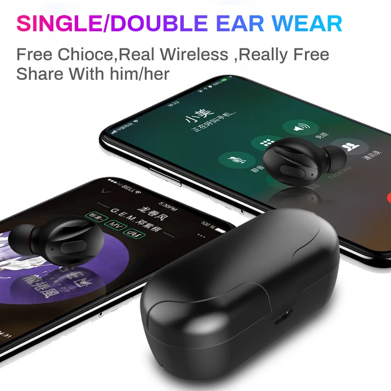 ESVNE XG TWS 5 0 Bluetooth беспроводные наушники громкой связи стерео спортивные гарнитура
