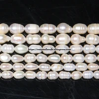 b quality genuine natural fresh water pearl rice loose beads 15 string pick size please
