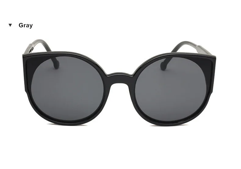 Gray Cat Eye Солнцезащитные очки женские Брендовая дизайнерская обувь мода покрытие зеркало сексуальные Cateye Защита от солнца Очки для женщин UV400 Женская Очки - Цвет линз: Gray