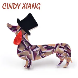 CINDY XIANG, дизайн, кровавая Акула, броши для женщин, милый животный стиль, акриловая булавка, ацетатное волокно, аксессуары, зимний стиль