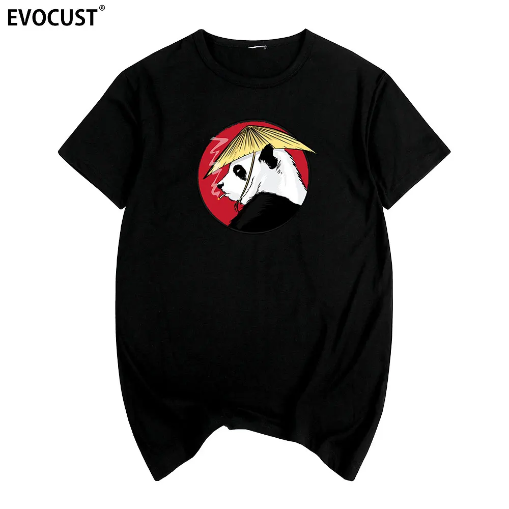 

Panda RIce Hat T-shirt Cotton Men T shirt New TEE TSHIRT Womens unisex Fashion
