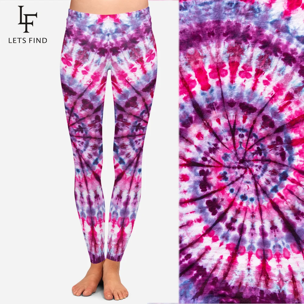 Новинка Tiedye Пейсли красочные женские леггинсы для фитнеса Брюки цифровой печати высокого качества и высокие эластичные леггинсы до середины талии