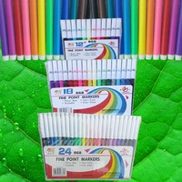 graffiti supplies 12 24 color art marker pens drawing set colors children watercolor pen safe non toxic health school stationery