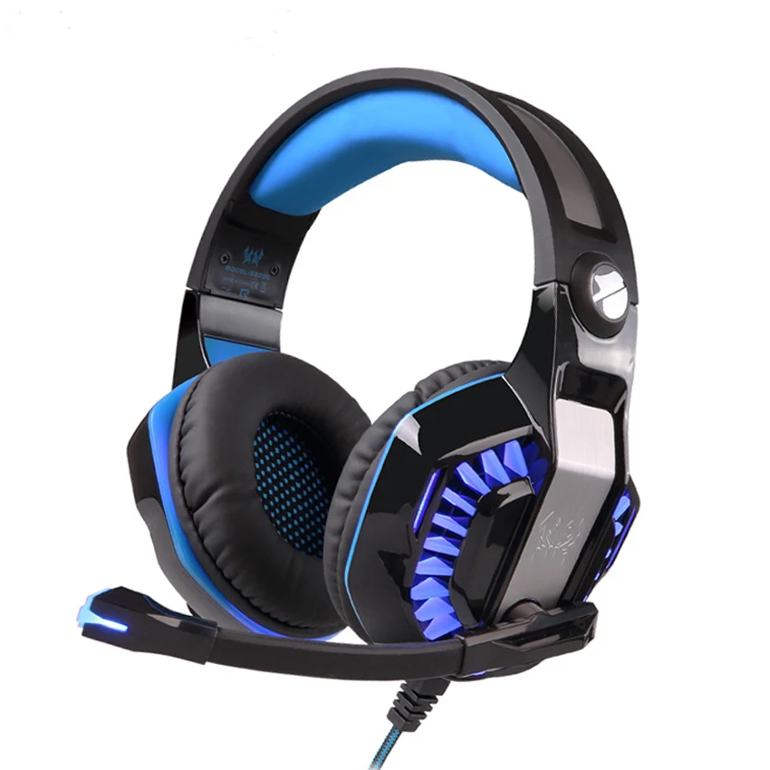 Лучший PC Gamer casque EACH G2000 стерео Hifi игровые наушники с микрофоном Dazzle Lights светящиеся