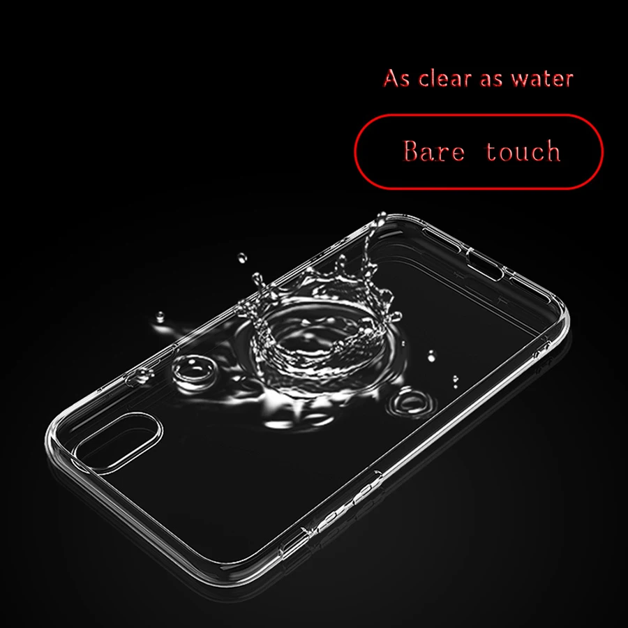 Slim Transparent Case TPU Phone For iPhone 7 8 Plus Silicone protective shell Cases 6 xr 11 |