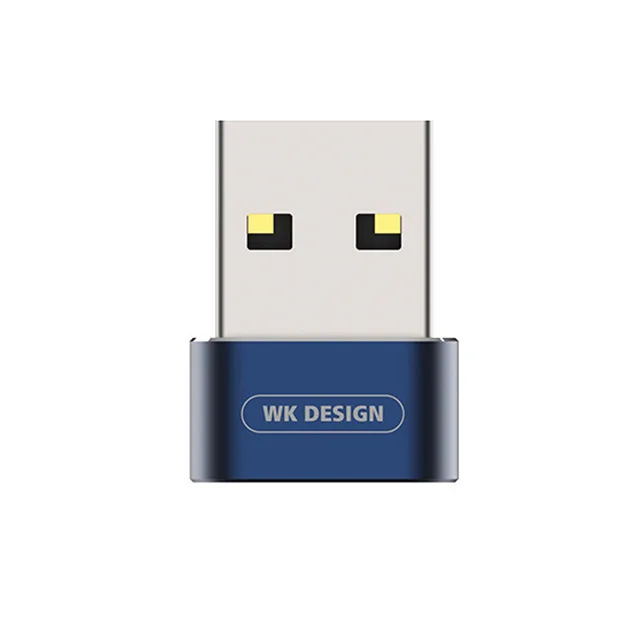 WK дизайн мужской USB-A для женщин тип-c OTG адаптер USB A к USB C зарядки передачи Конвертер Разъем для Macbook samsung huawei P20 - Цвет: Blue