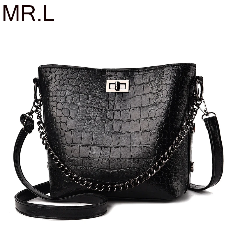 Сумка-ведро из ПУ кожи M R.L леопардовая сумка с каменным узором кожаные сумки на