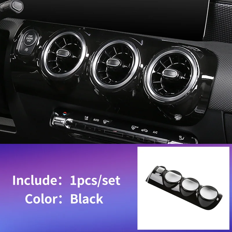 gloss black 1pcs Приборная панель для Mercedes w177 amg/класс А mercedes класс А w177 класс планки/a180 Mercedes класс w177 аксессуары - Название цвета: gloss black 1pcs