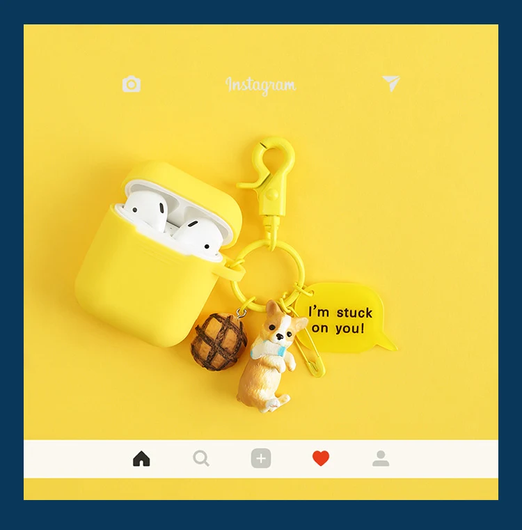 Новый 3D милый мультфильм Keji брелок с бульдогом силиконовые Bluetooth беспроводные