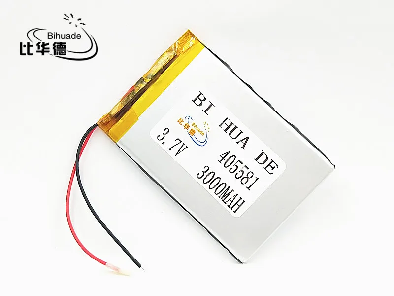 3 7 V 3000mAh 405581 литий полимерный ионный аккумулятор для Mp3 MP4 MP5 GPS|Батареи MP3/MP4