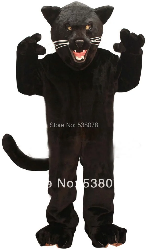 Костюм-Талисман из черной Пантеры для взрослых тематический костюм в виде диких