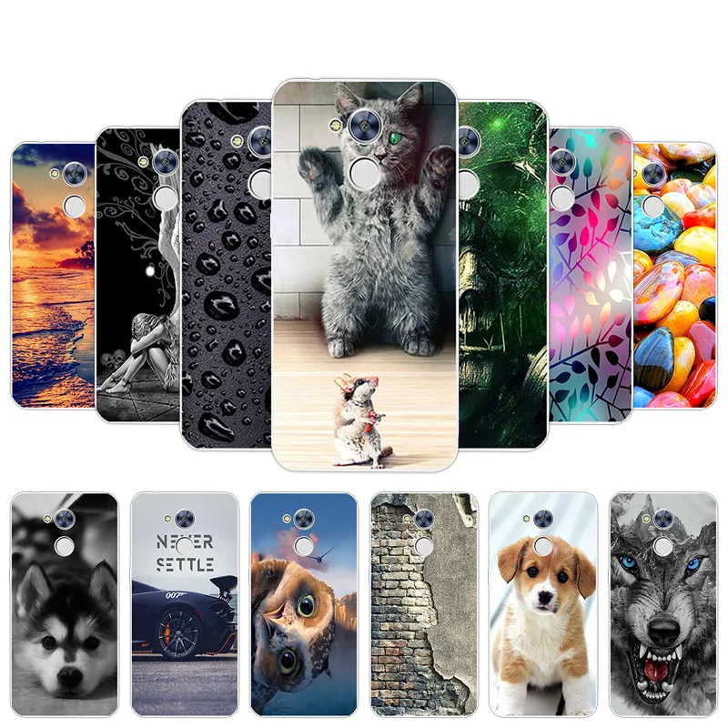 Чехол для Huawei Honor 6A задняя крышка с цветком 5 0 дюйма чехлы телефона 6 прозрачный мягкий силиконовый чехол из
