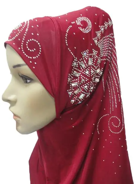 Мусульманский хиджаб Амира исламский женский головной платок цельный шарф шаль