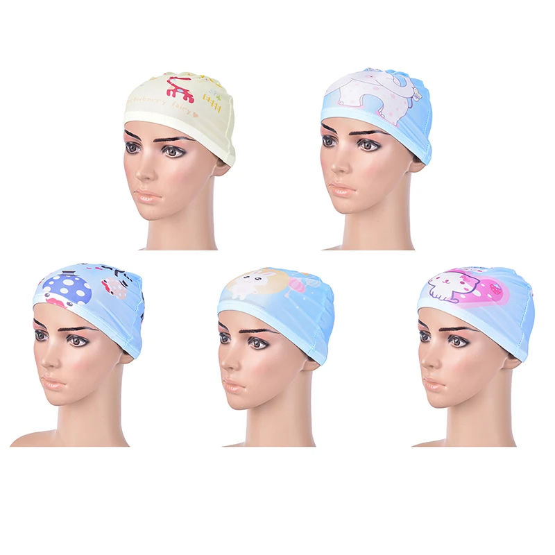 Детские плавающие шапочки из полиэстера Мультяшные для маленьких мальчиков и