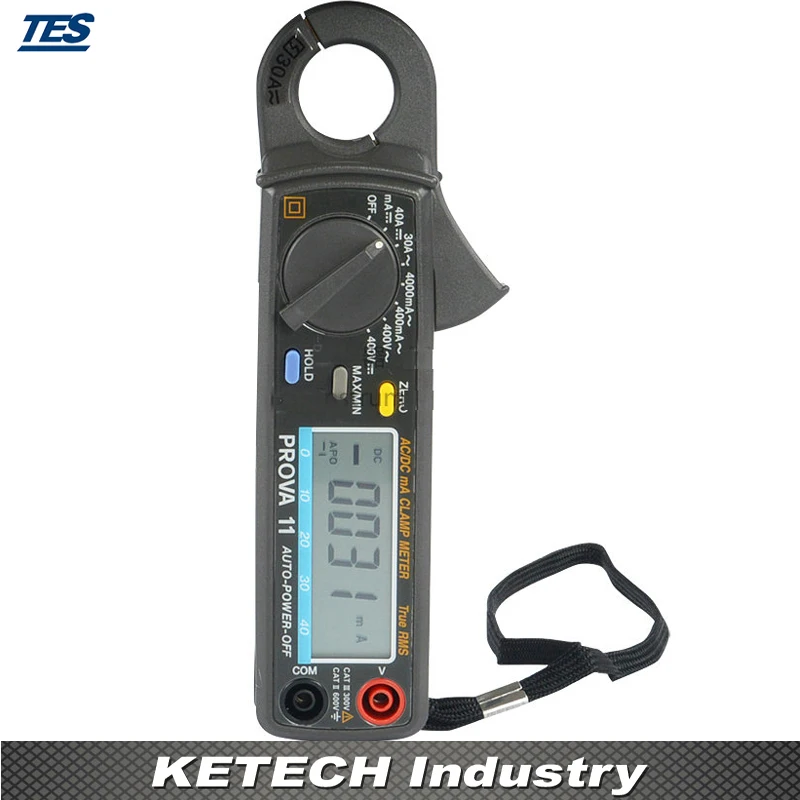 

AC/DC mA True RMS Clamp Meter Super High Resolution DC 1mA, AC 0.1mA PROVA-11