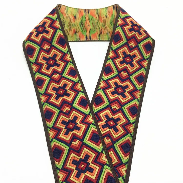 Высококачественная цветная многоугольная дизайнерская тесьма 4 см x 1 0