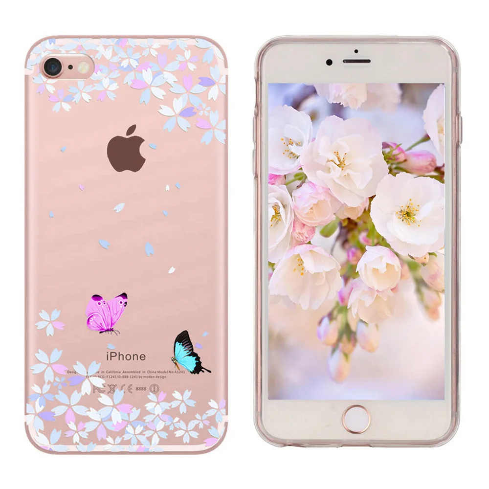 L-FADNUT прозрачный силиконовый мягкий чехол для iPhone 7 8 6 S 6 Plus X Xr Xs Max 5 5S SE ультра тонкий 360 прозрачный защитный чехол из ТПУ