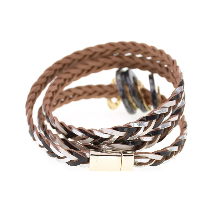 3-слойные кожаные браслеты WELLMORE для женщин и мужчин очаровательные подарки пар