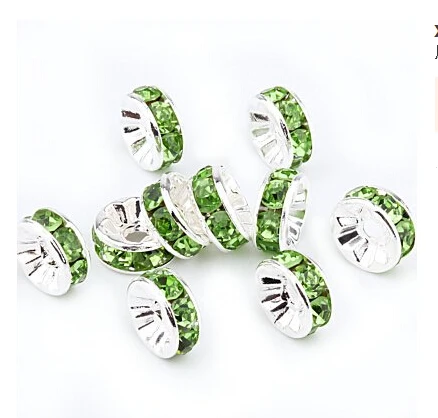 8 мм Металл Кристалл Rondelle 17 цветов на выбор 200 шт. бисера для изготовления