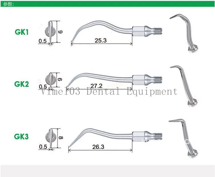 5 шт./лот наконечник зубного скалера для KAVO SONICFLEX/ SIRONA SROAIR/ KOMET SonicLine/ NSK Ti Max/ MICRODONT