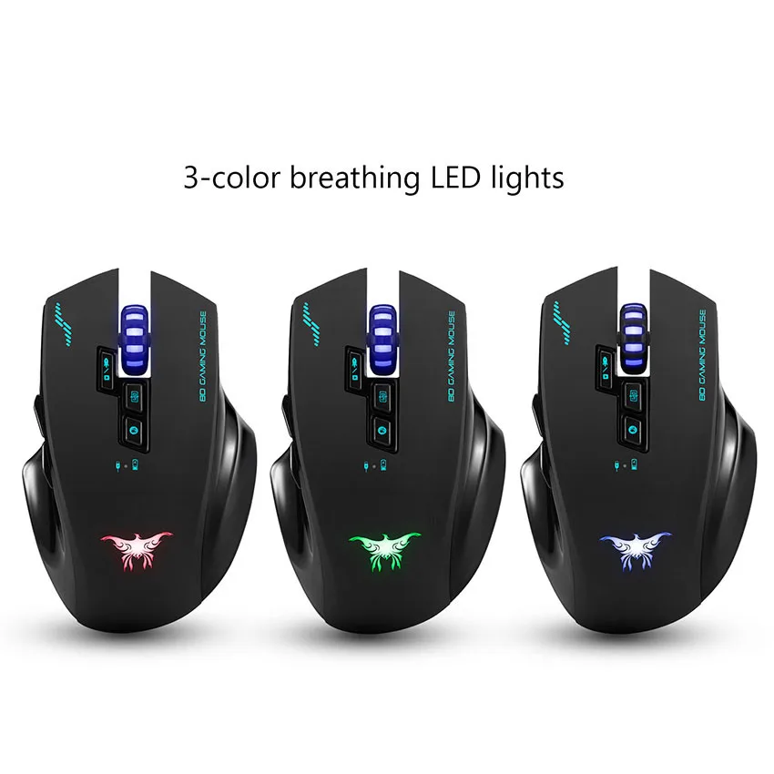 Беспроводная игровая мышь ONIKUMA Combat W100 2 4 ГГц перезаряжаемая RGB LED 2400 точек/дюйм