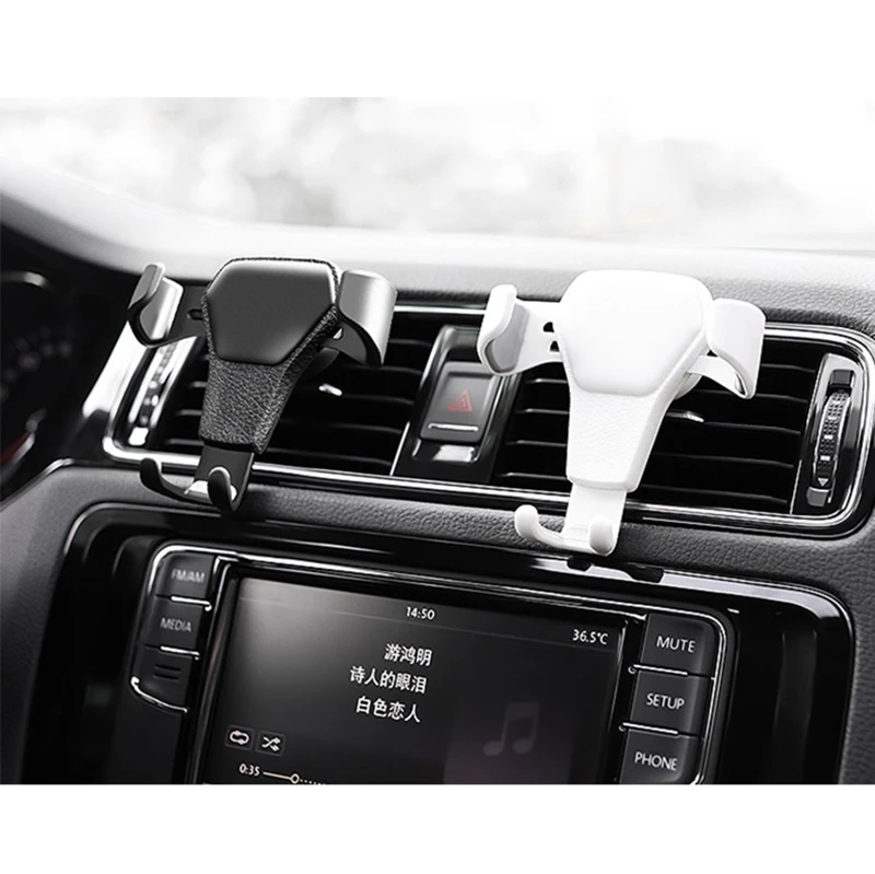

Car Phone Holder Air Vent Mount In Car Phone Stand Holder Universal Car Gravity Bracket for iphone 7 8 X Sumsang S8 S9 Huawei
