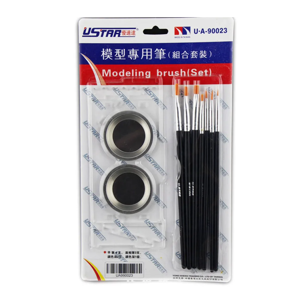 OHS Ustar 90023 Modeling Brush Set Hobby Painting Tools Accessory oh