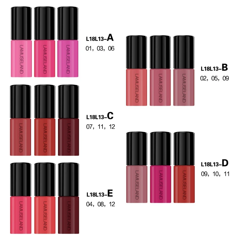 3 шт. матовая помада для губ стойкая жидкость| |