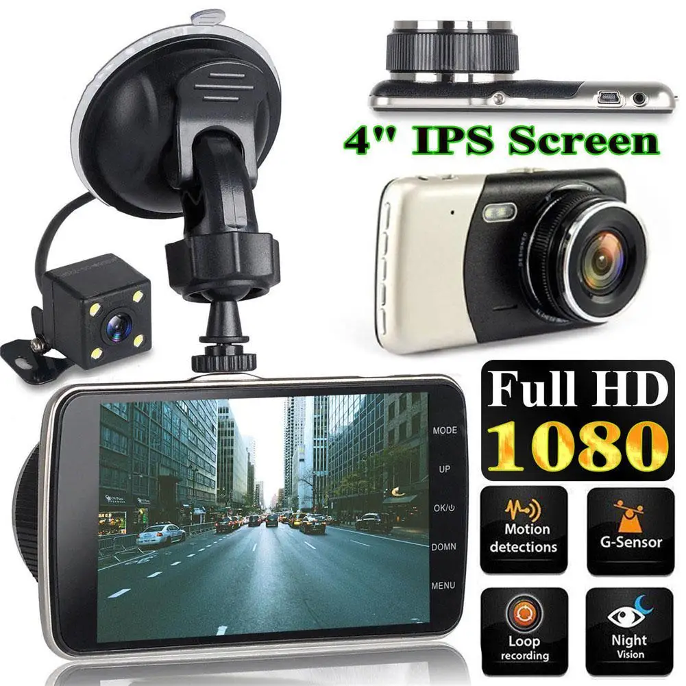 

4 дюйма IPS HD 1080P Автомобильный видеорегистратор Высокое разрешение HD ночное видение C модель