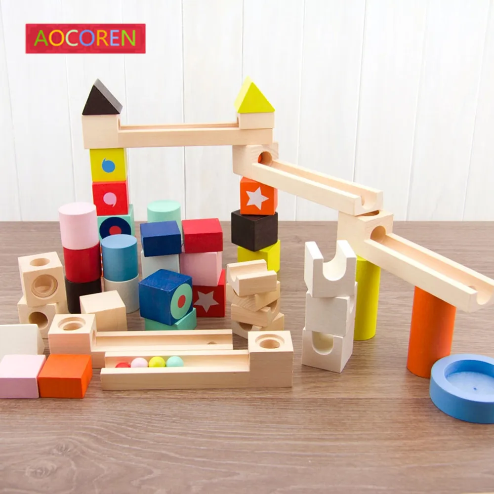 Aocoren 50 шт. строительные блоки кирпичи игрушки модель здания дети сделай сам