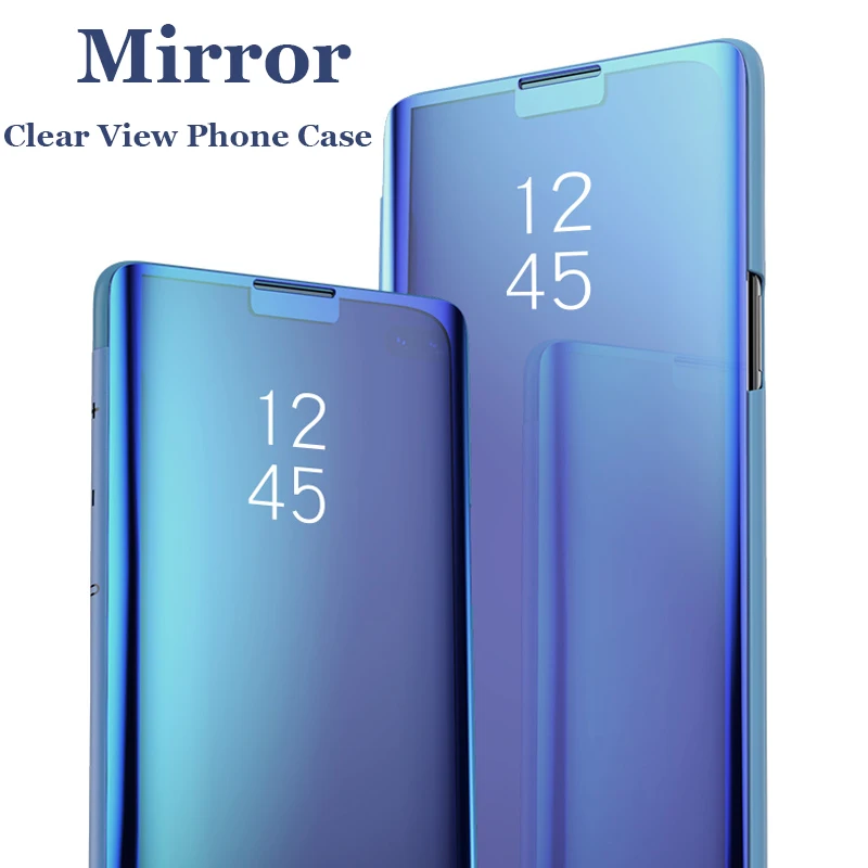 Чехол для samsung Galaxy S10 5G S10 плюс S10e A30 A50 A70 Смарт зеркальная пленка для экрана с четким изображением S10 5g M20 M30 A7 A8 A9 подставка чехол
