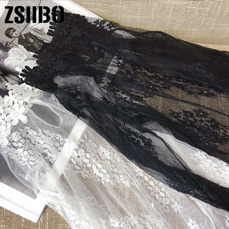 Летняя женская шифоновая блузка кружевная со стоячим воротником Женская рубашка