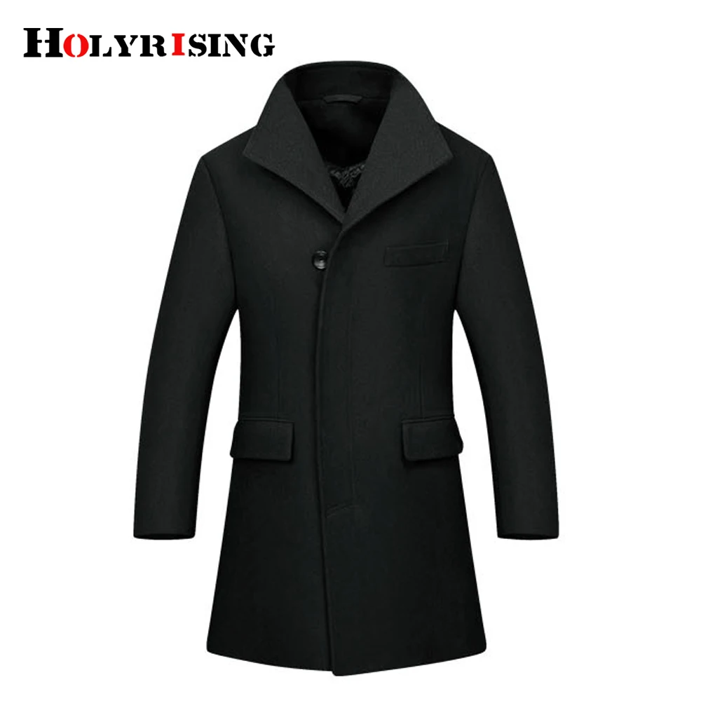 Holyrising шерстяное пальто для мужчин Классические Chaquetones Hombre плотное мужское