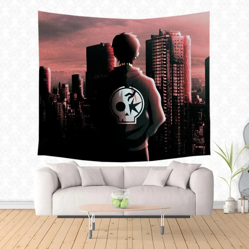 Custom Wall Hanging Tapestry Home Decor ONE OK ROCK Pattern Bedspread Yoga Mat Picnic Cloth Travel Blanket | Дом и сад