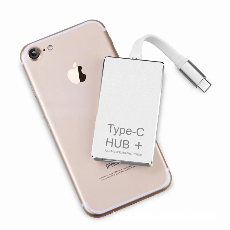 Адаптер KEMBONA USB Type C Hub с выходом 4K HDMI HD 2 порта 3 0 слотами для SD и Micro карт зарядный