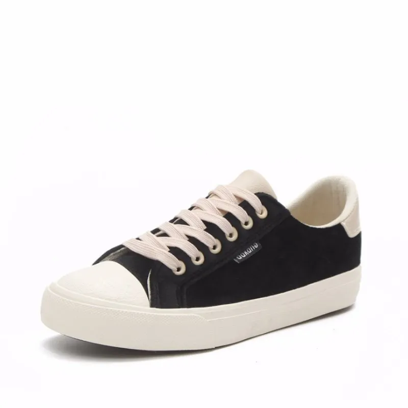 

2019 Spring Canvas Shoes Women Breathable Walking Vulcanized Shoes Color Pink Shoes Lace-up Flock Platform Shoes Zapatos Mujer55