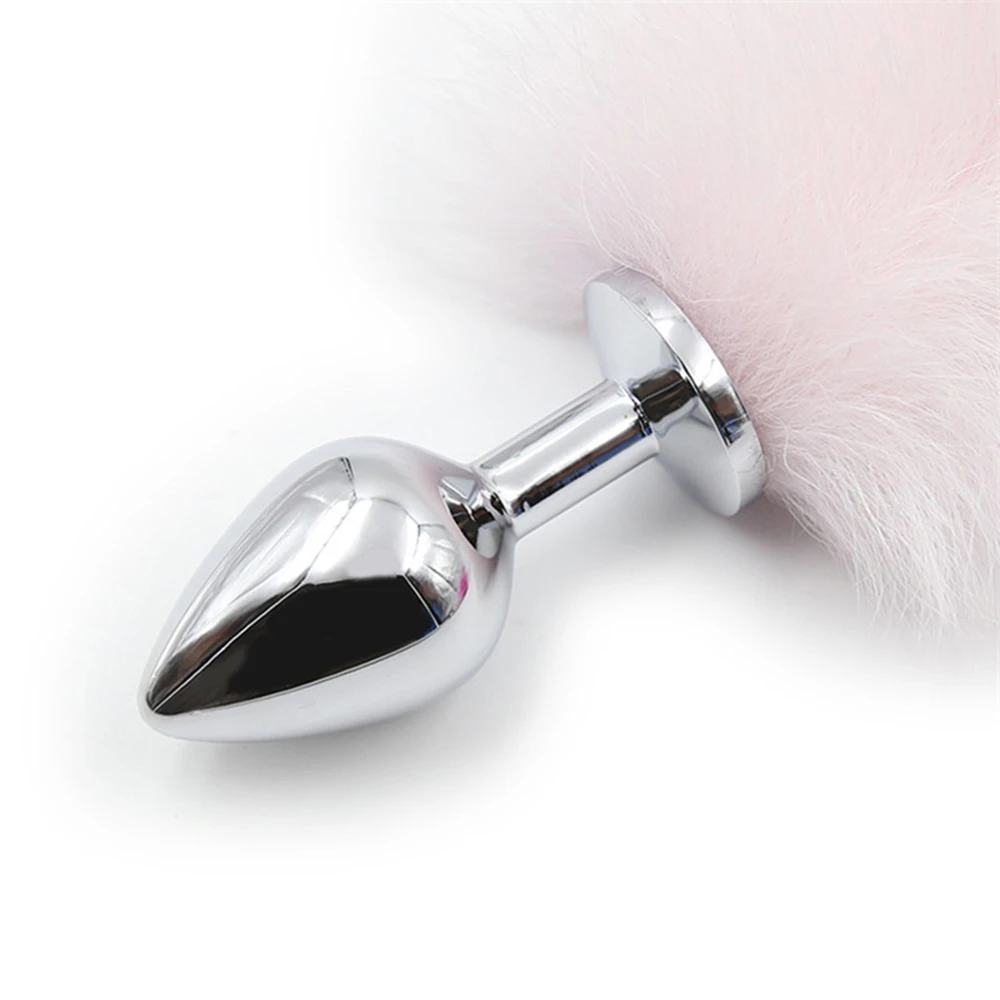 Нержавеющая сталь Анальная пробка лисий хвост анальный Plug Интимные Игрушки для