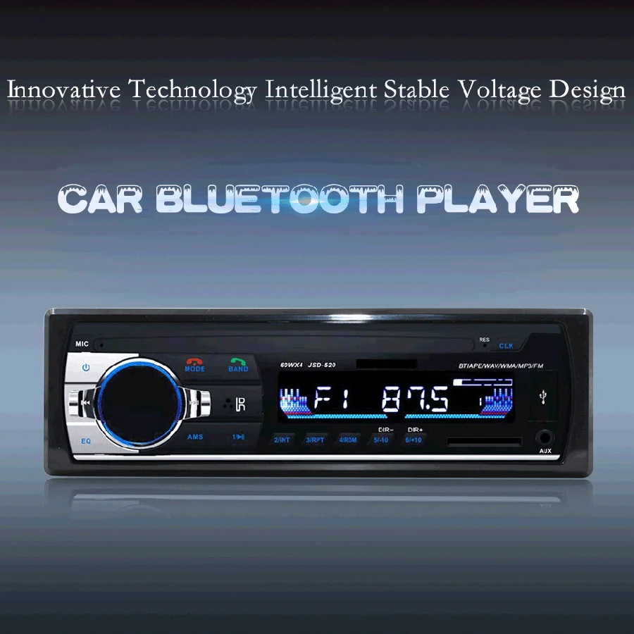Topsource Bluetooth Стерео FM радио MP3 аудиоплеер 5 V Зарядное устройство USB AUX Автомобильная