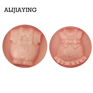 M1369 мальчик девочка одежда украшения торта инструменты детские силиконовые формы помадки торт Шоколадный сахар ремесла формы для пирожных сделай сам