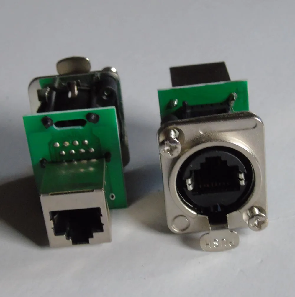 2 шт./лот NE8FDP Ethercon RJ45 Feedthru D-серия Панельное крепление Jack | Обустройство дома