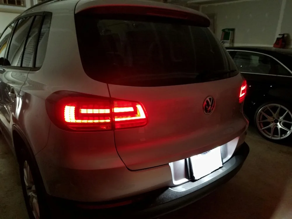 Автомобильный Стайлинг для VW Tiguan задний светильник s 2013- Volks wgen Tiguan светодиодный задний светильник DRL+ тормоз+ Парк+ сигнал