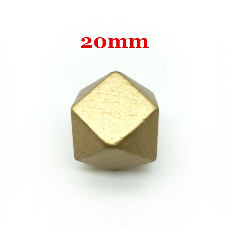 20mm gold WD036(10/15/20 мм в диаметре, различные красочные золото/серебро в виде многоугольника, шлифованные кольца Прорезыватель для зубов деревянные бусины для самостоятельного изготовления ювелирных изделий колье, браслет - Цвет: 20mm gold
