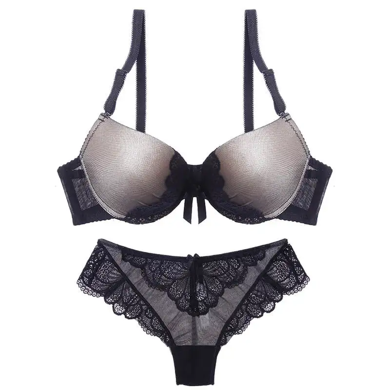 Lilymoda, сексуальный женский бюстгальтер, трусики, кружевной комплект с бабочкой, чашечки пуш-ап, нижнее белье, женский бюстгальтер, нижнее белье, бюстгальтер, бесшовный, с вырезами