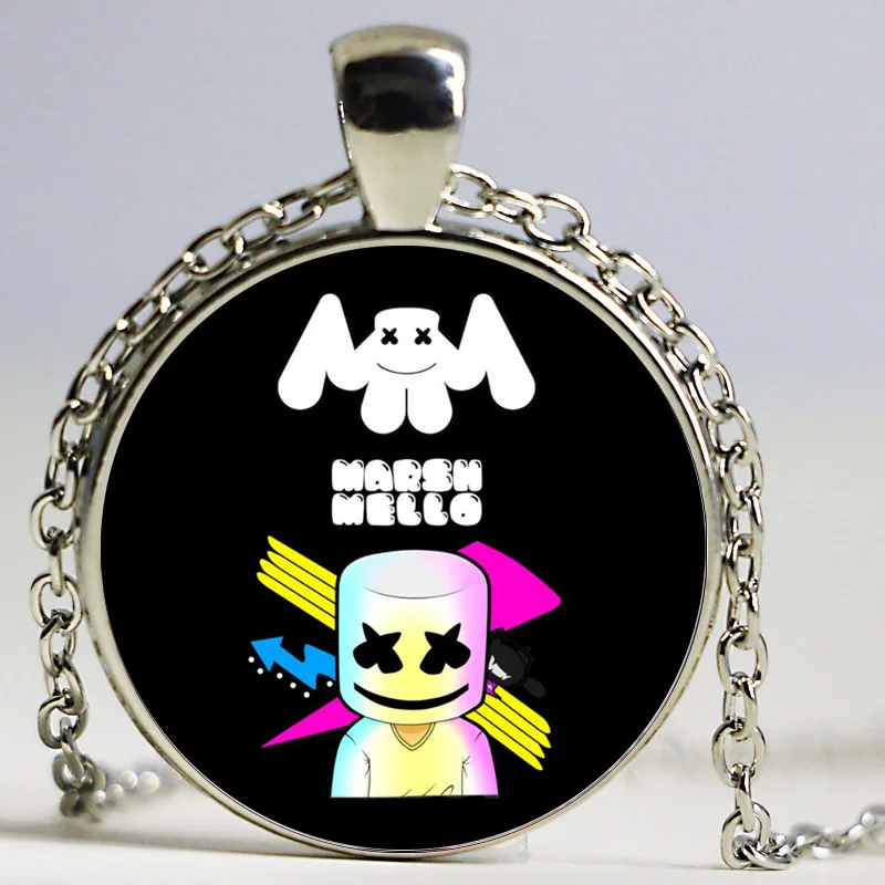 Dingyi DJ Marshmello ожерелье креативное забавное мультяшное изображение логотип