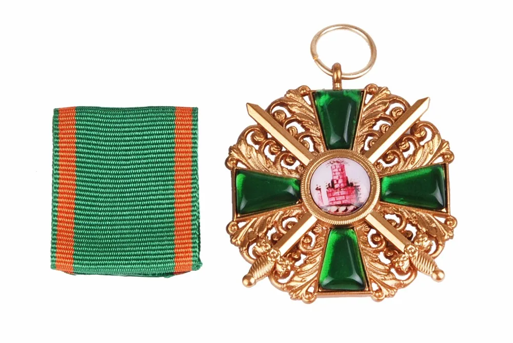 

WWI GERMAN BADEN GRAND DUCHY ZAHRINGEN KNIGHT CROSS LION SWORD MEDAL BADGE