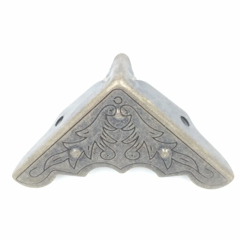 50 шт. бронзовый тон Птица узор деревянный чехол Подарочная защита для ящика углы