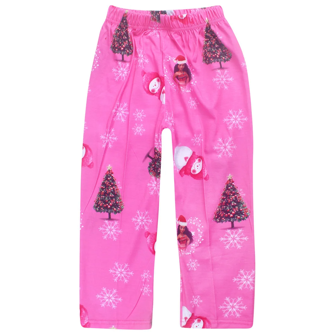 2017 Boys Sleepwear Moana Vaiana Costume Girls Pajamas Christmas Pyjama Kids Girl Pijamas Long Sleeve T-shirt+Print Clothing Set | Детская